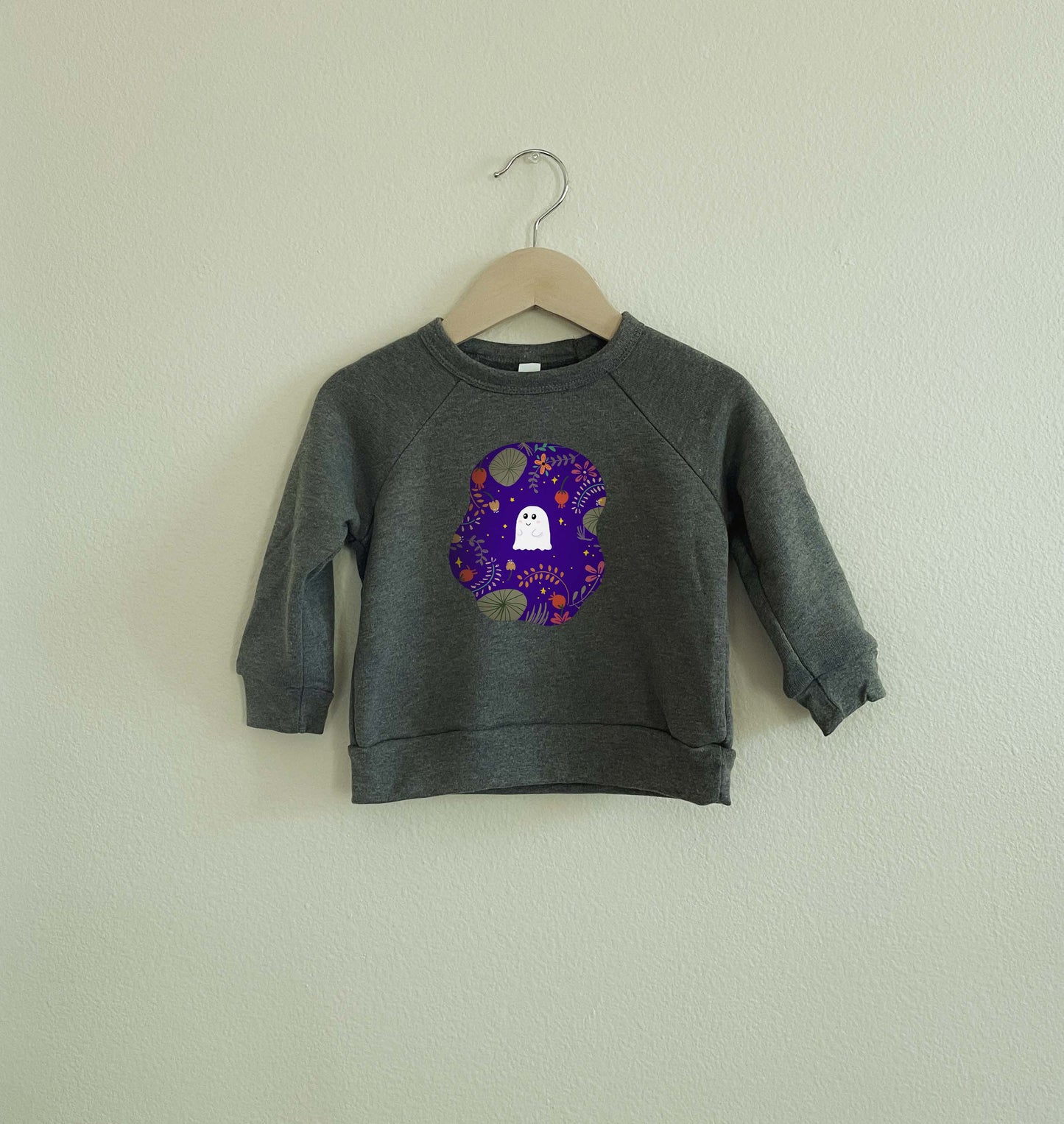 Halloween Florists Ghost Crew Neck | Halloween Ghost Crew Neck | Halloween Pumpkin Crew Neck | Kids Halloween Crew Neck | Toddler Halloween Crew Neck