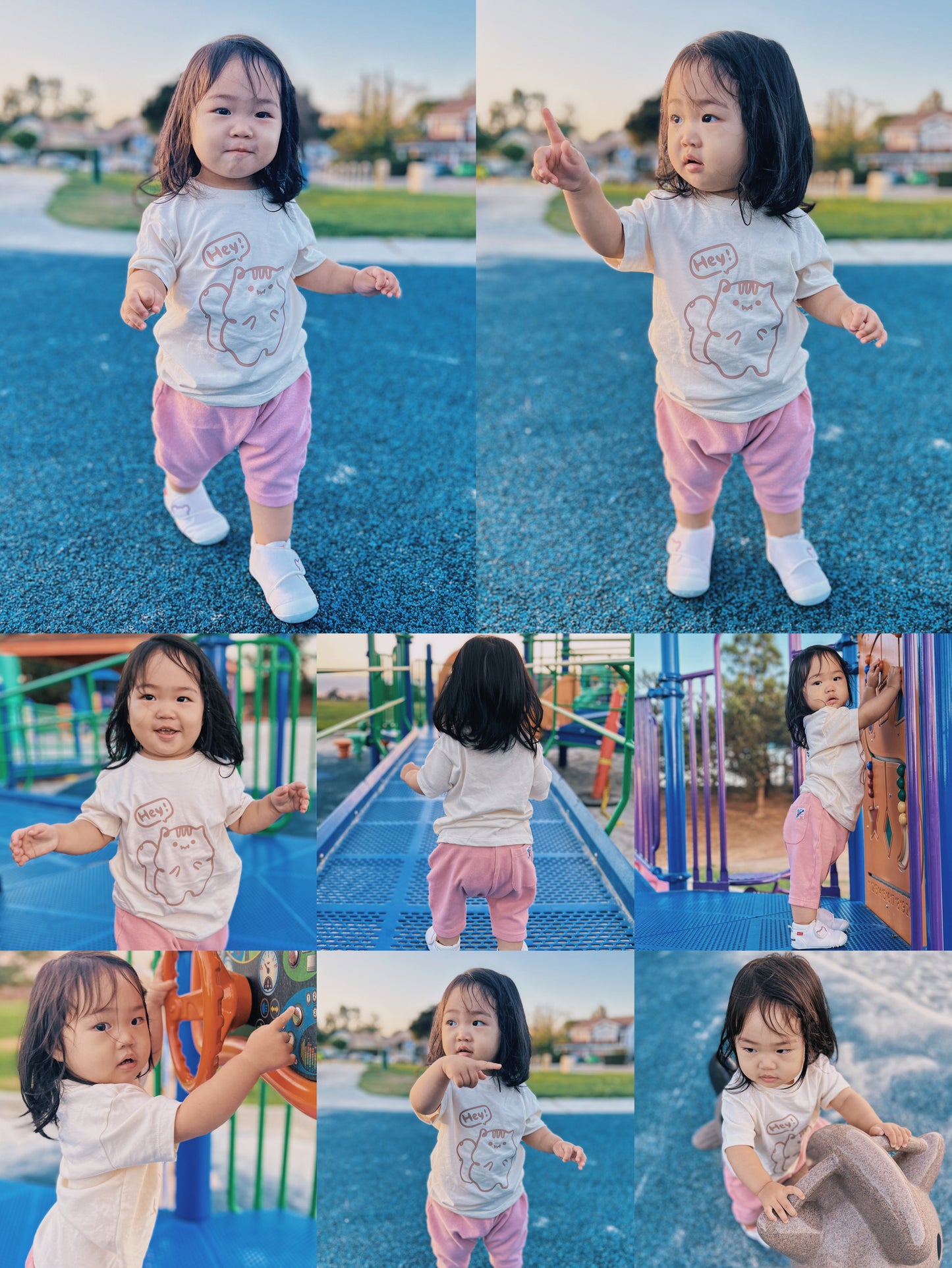 Greeting chipmunk | Toddler Shirt | Short Sleeve Kids Shirt |   Neutral Baby Clothes