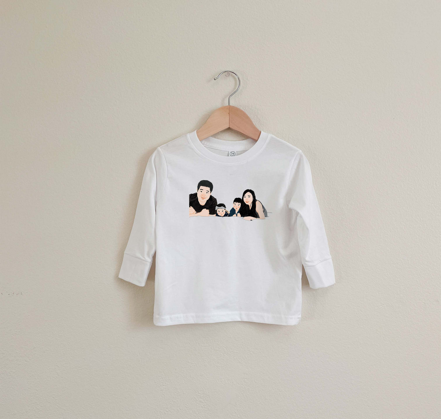 Custom Portrait From Photo Long Sleeve