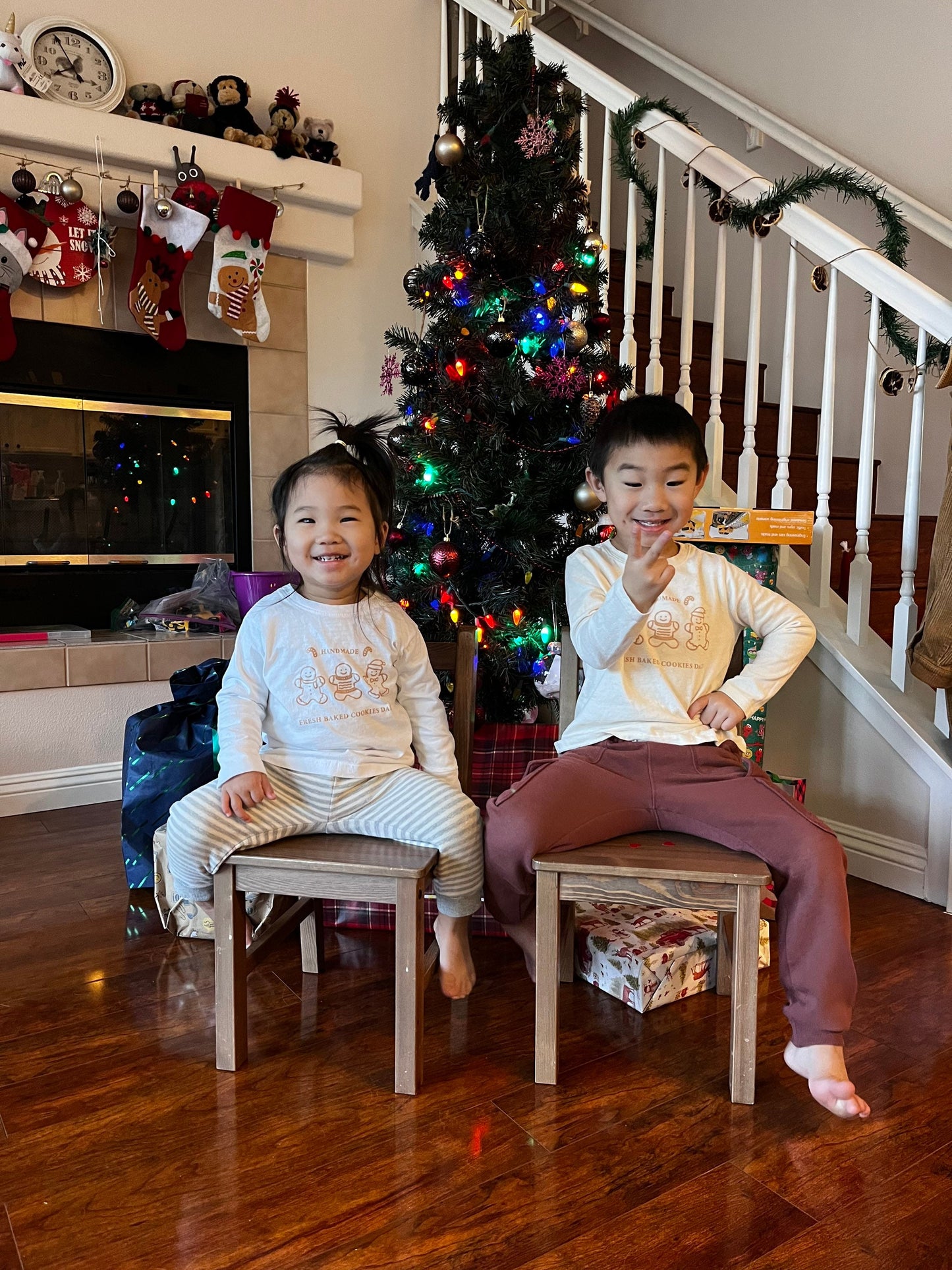 Christmas Gingerbread man Long Sleeve Tee | Christmas kids Shirt | Toddler Cookie long sleeve shirt