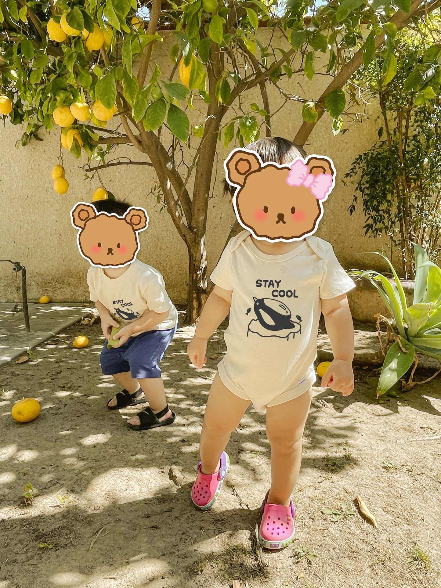 Stay Cool Penguin | Baby Onesie | Bodysuit | Short Sleeve Baby Onesie | Neutral Baby Clothes