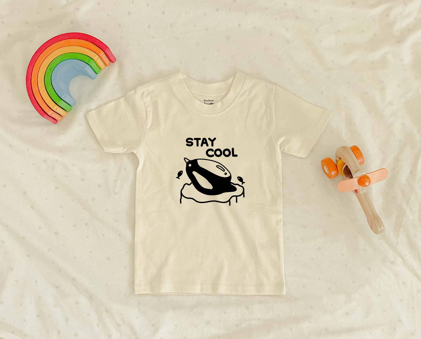 Stay Cool Penguin | Baby Onesie | Bodysuit | Short Sleeve Baby Onesie | Neutral Baby Clothes