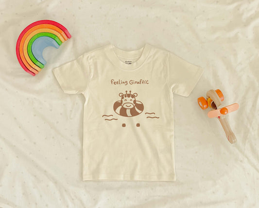 Toddler Giraffe Tee Kawaii Baby Shirt Cute Animal Drawing Shirt Baby Tee Cute Shirt For Gifting Feeling Girrafic