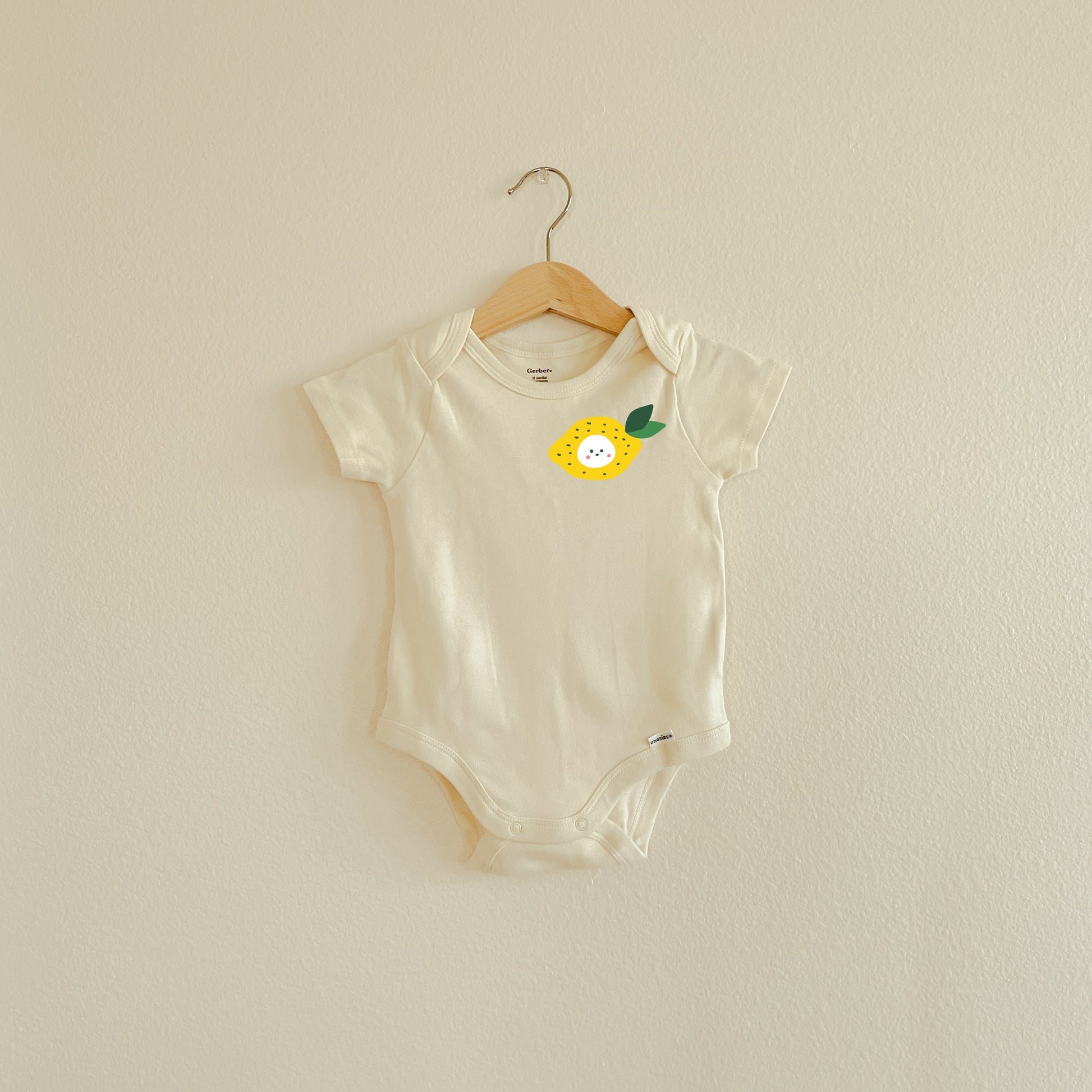 Smiley Lemon Onesies Baby Onesie Bodysuit Short Sleeve Baby