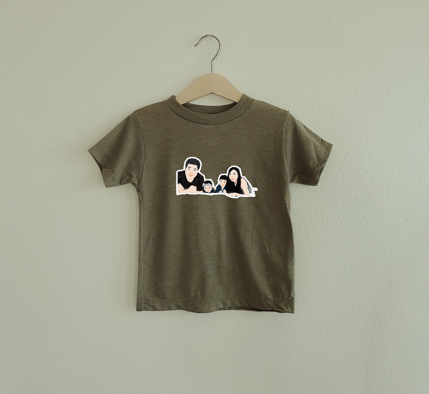 Custom Portrait From Photo Shirt | Toddler Personalized Picture T-Shirt | Baby Portraits Clothing