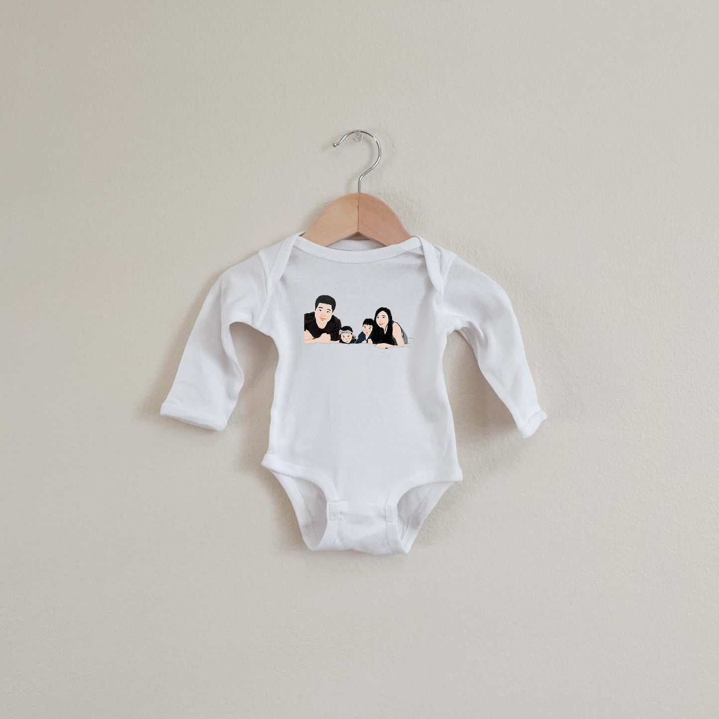 Custom Portrait From Photo Shirt | Toddler Personalized Picture T-Shirt | Baby Portraits Clothing