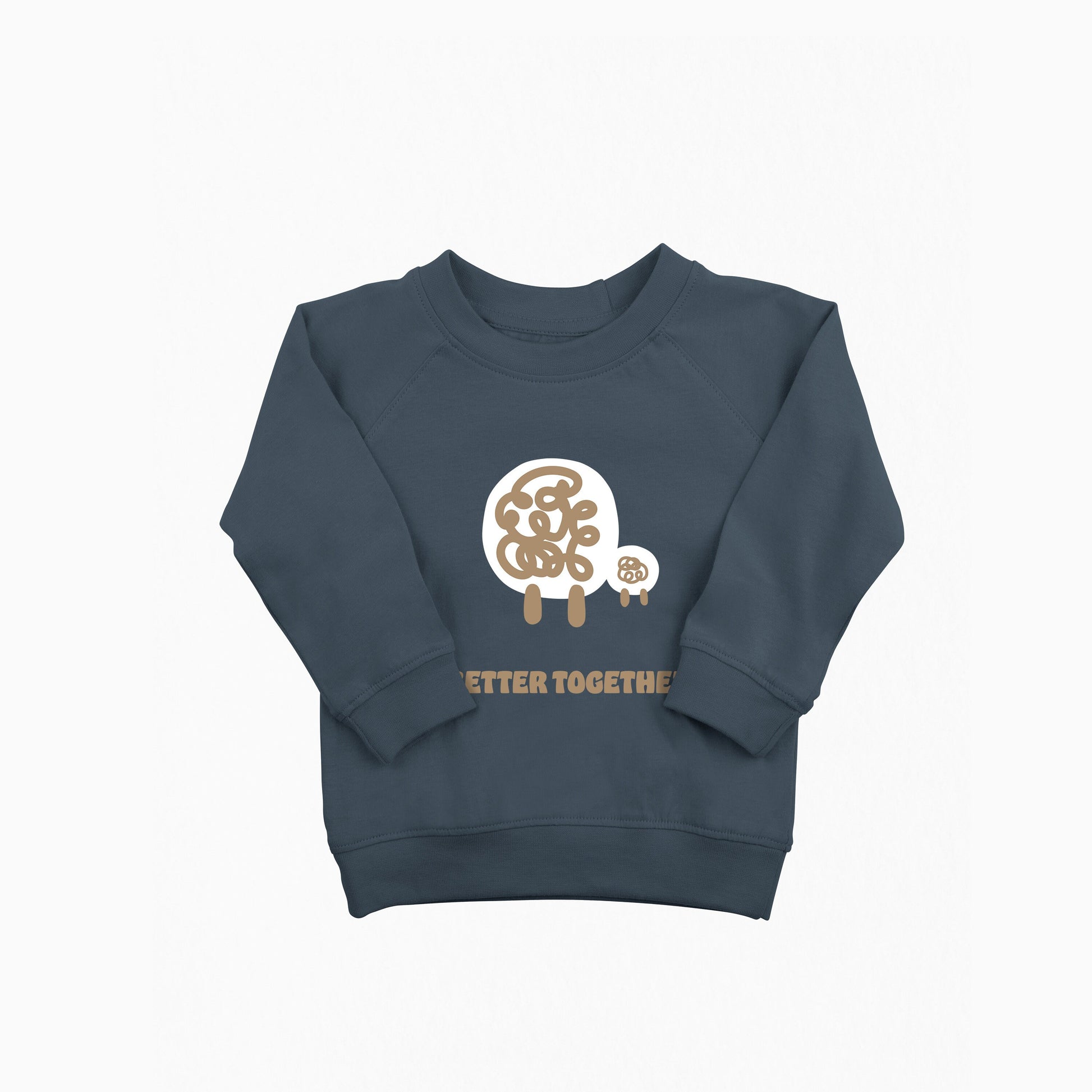 Organic Cotton Better Together Animal Pullover  | Cute Animal Pullover  | Kids Long Sleeve Pullover | Toddler Animal Crew Neck