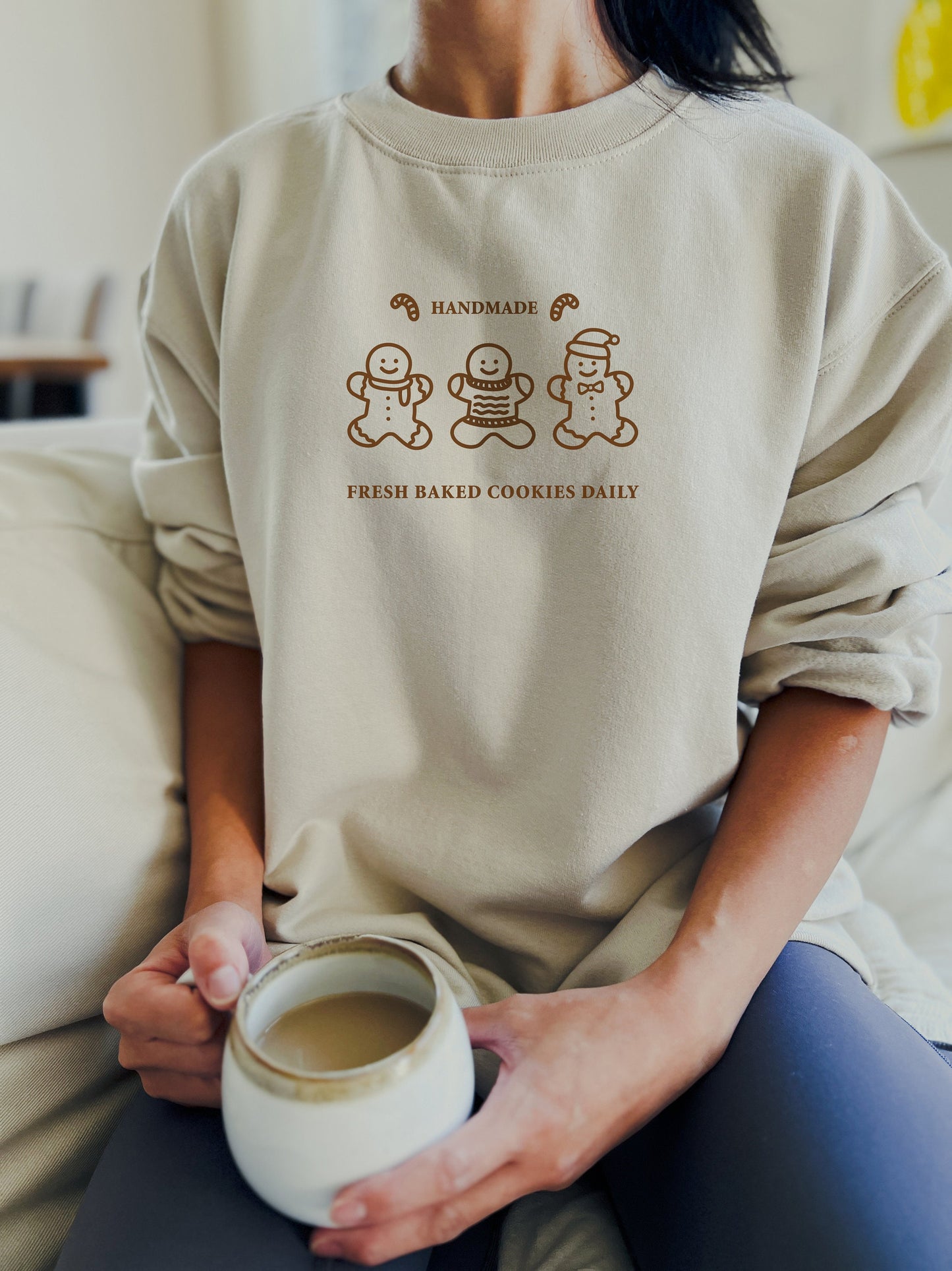 Matching Family Christmas Sweatshirt | Matching Family Gingerbreadman Crewneck | Parents and me matching Sweatshirt
