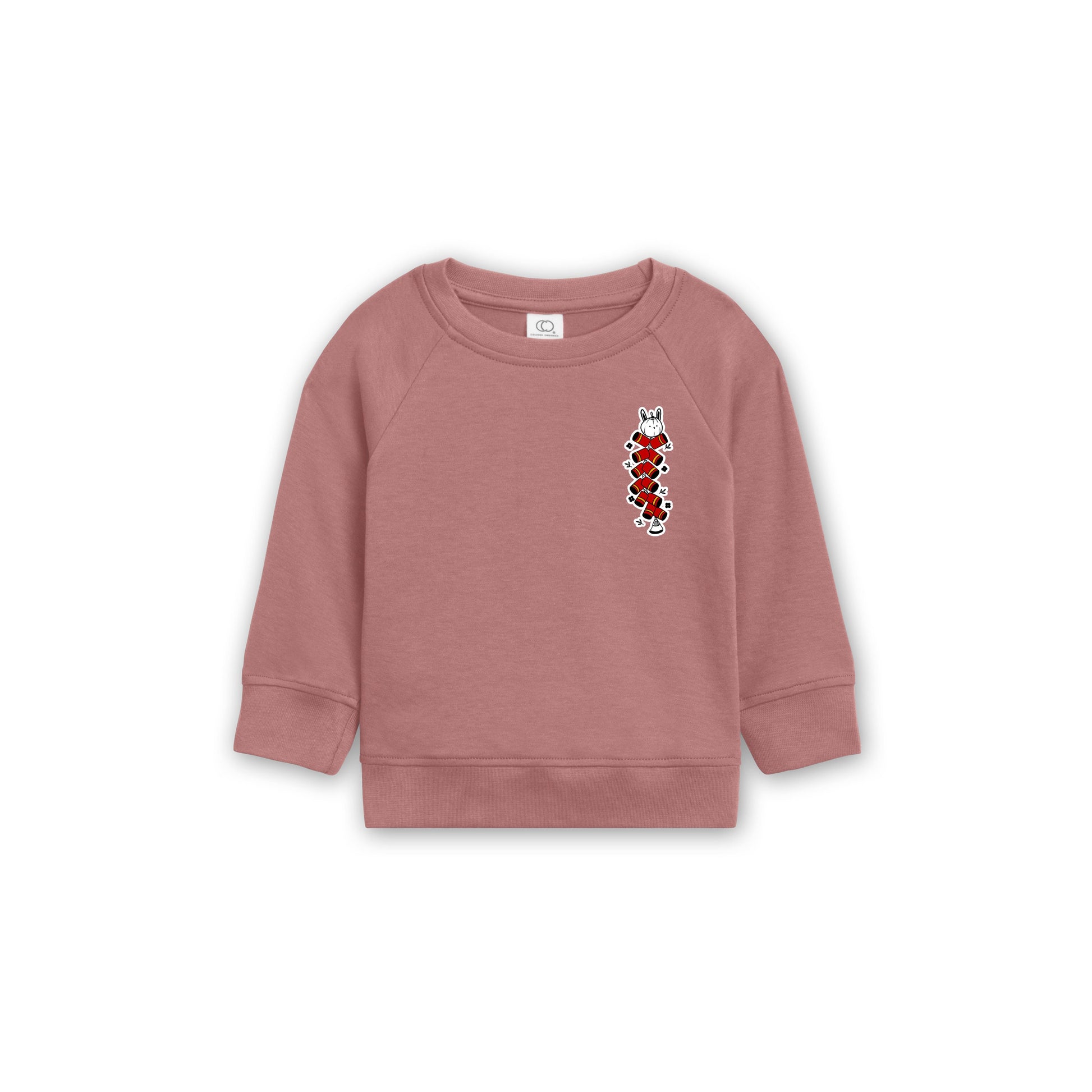 Organic Cotton Kids Lunar New Year Rabbit Long Sleeve  | Cute Toddler New Year Hoodie  | Kids Long Sleeve Tops | Toddler New Year Tops