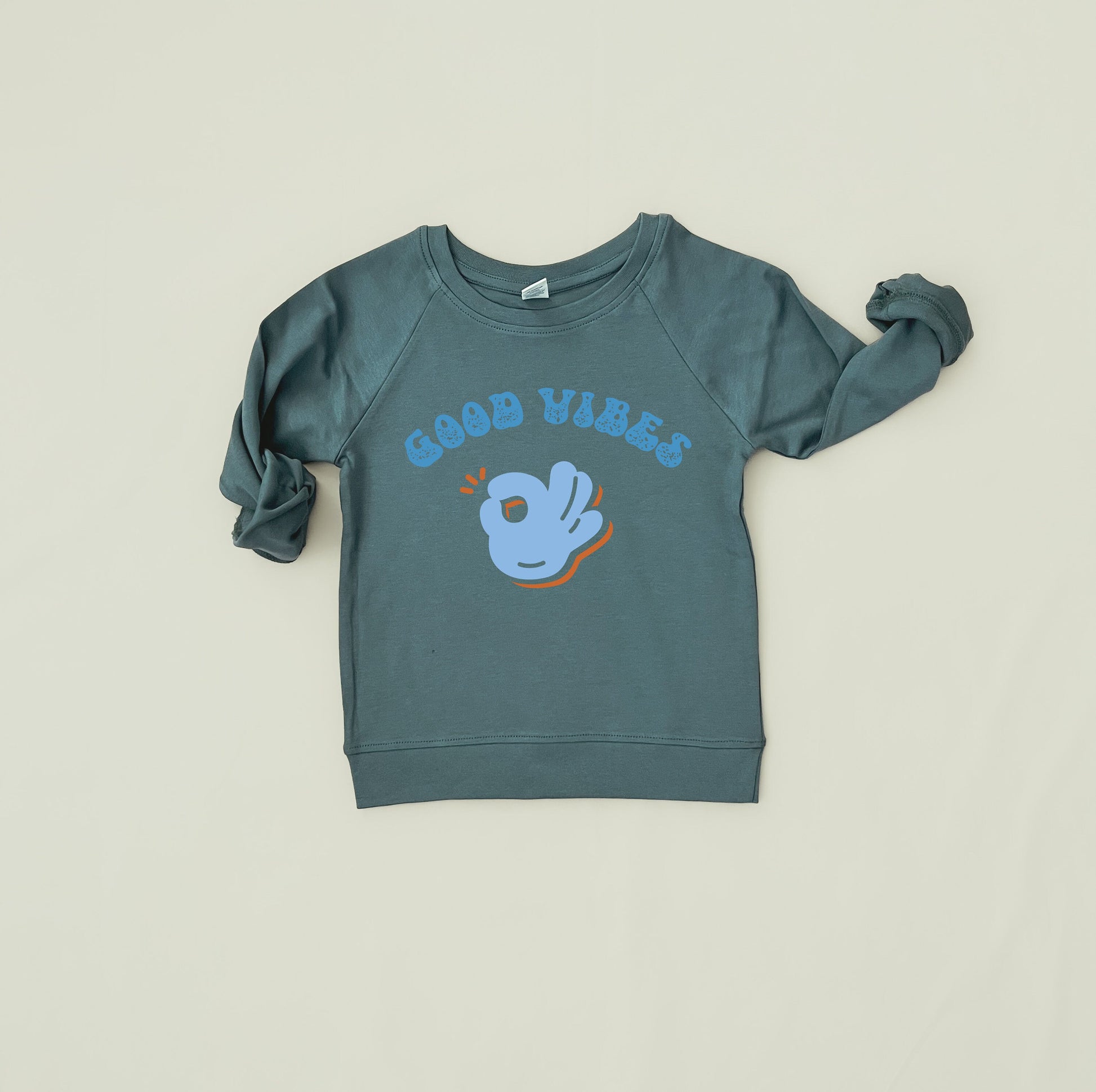 Good Vibes Kids Pullover | Toddler Long Sleeve | Long Sleeve Kids Shirt | Cute Baby Shirt