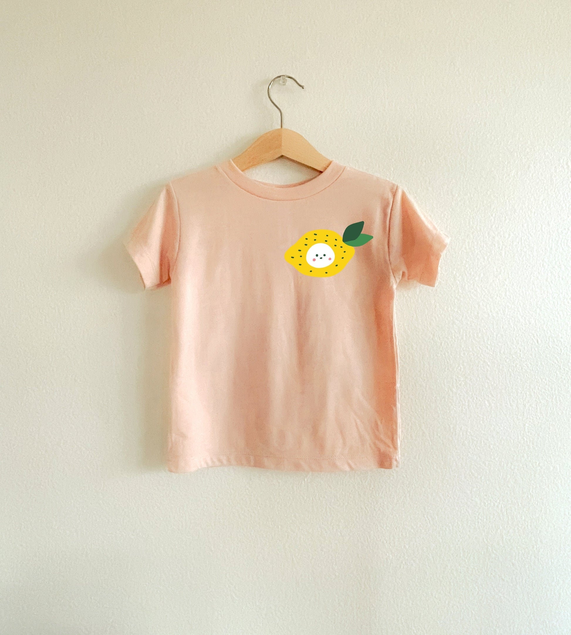 Smiley Lemon Shirt | Toddler Shirt | Short Sleeve Kids Shirt |   Neutral Baby Clothes