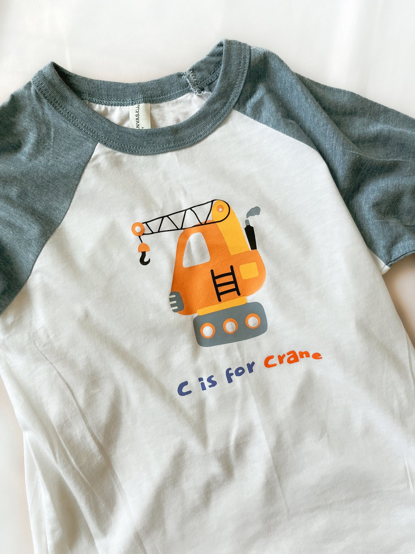 Construction Cars Toddler Boy Girl Tshirts for Crane Truck Lover Baseball Tees for Kids Breathable shirts transport and cute vehicle