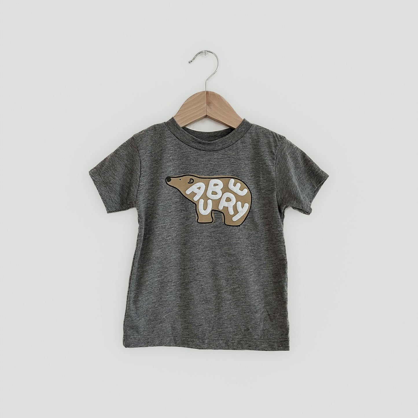 Custom Name Polar Bear Tshirt for Toddler Baby Boy Girl Sea Animal Stripe Shirt for Gender Neutral Kids Tops