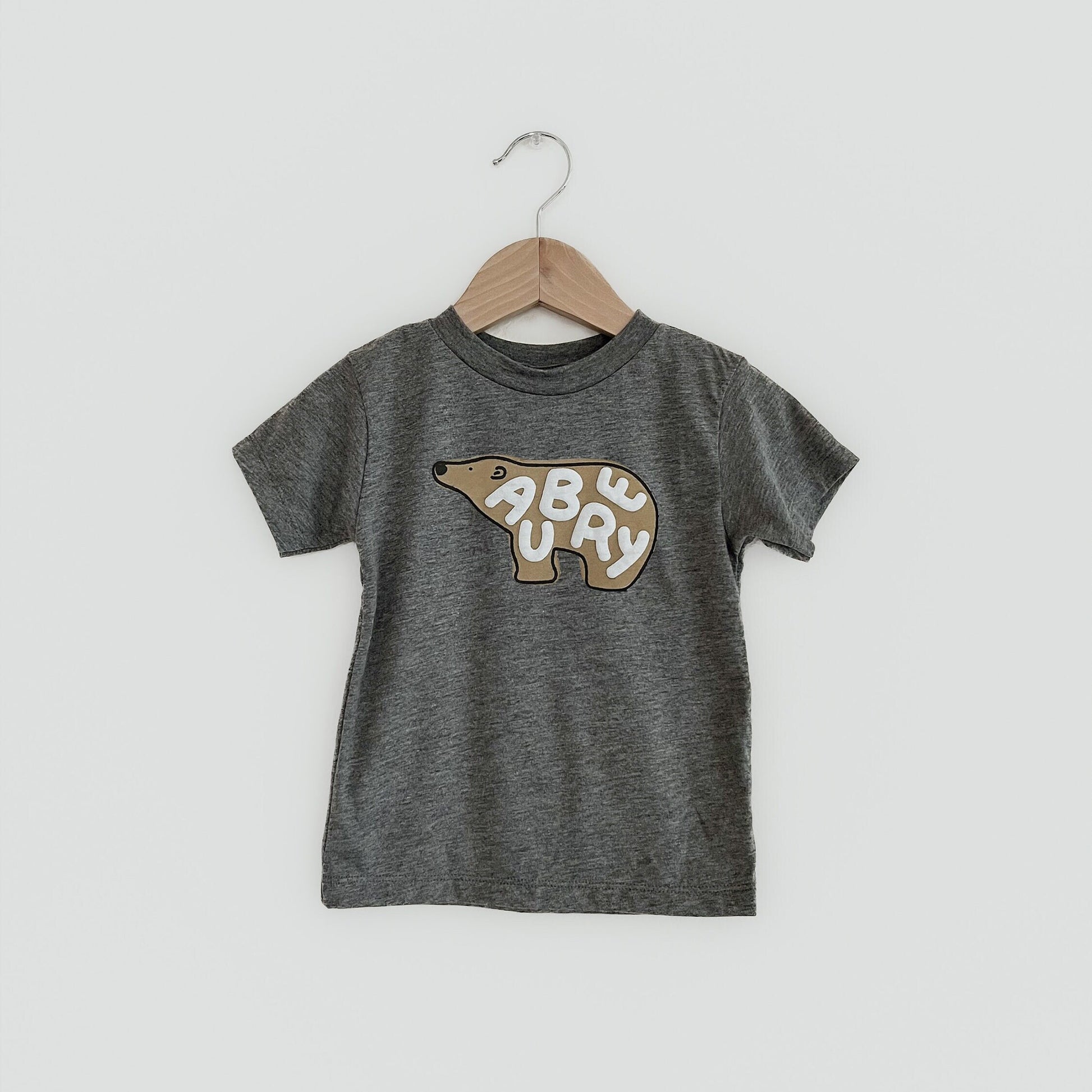 Custom Name Polar Bear Tshirt for Toddler Baby Boy Girl Sea Animal Stripe Shirt for Gender Neutral Kids Tops