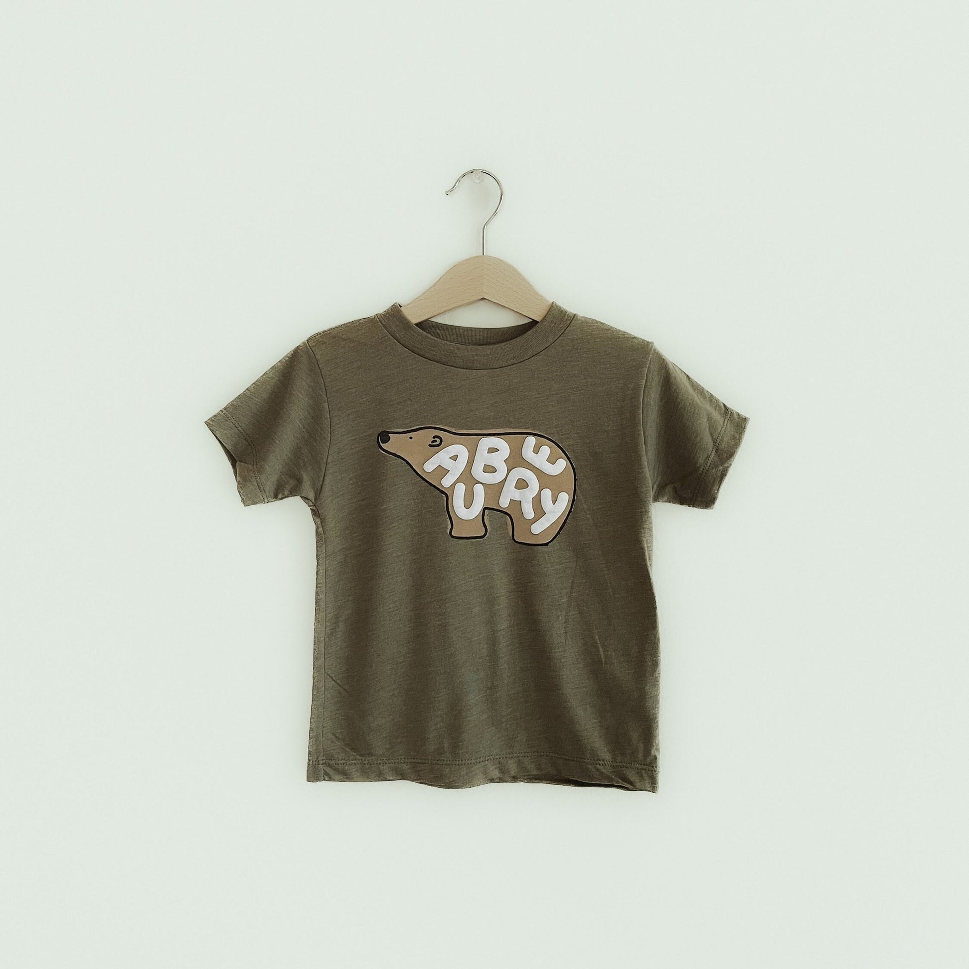 Custom Name Polar Bear Tshirt for Toddler Baby Boy Girl Sea Animal Stripe Shirt for Gender Neutral Kids Tops
