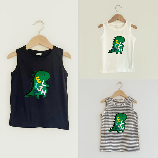 Dinosaur Puff Tank Top
